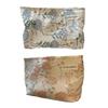 Women  Canvas Makeup Bag with Flower Print Convenient Cosmetic Bag