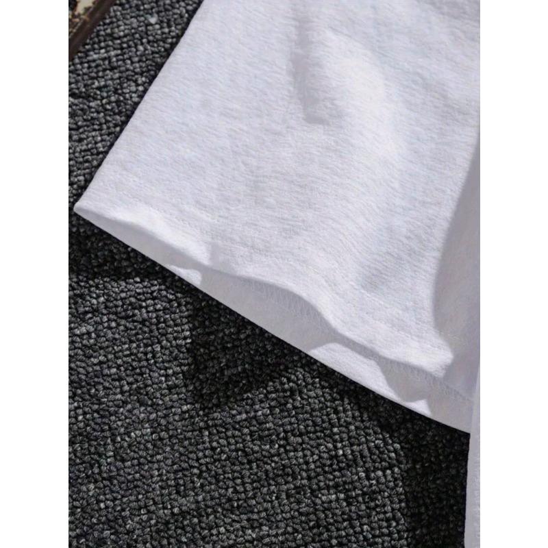 Europäische Größe Damen Übergröße Grafik-T-Shirt Weiches Stretch-Rundhals-T-Shirt mit MAMA Schleifen-Design in Schwarz & Rosa Leopardenmuster Lässig für jeden Tag