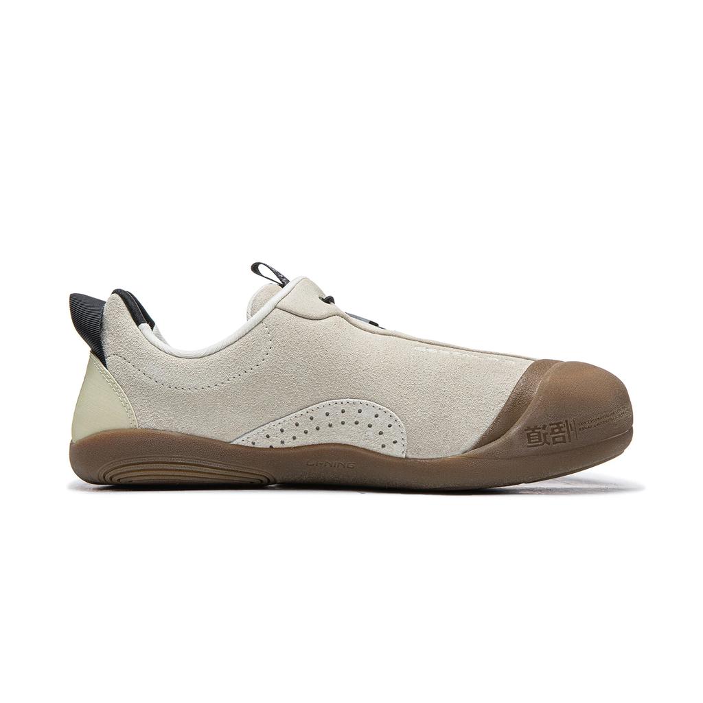 Li Ning Wu Dao 3 Comfortable Trendy Shock Absorbing Wear Resistant Low Top Casual Shoes Unisex Casual Shoes Rice-Paper-White AZGV159-3