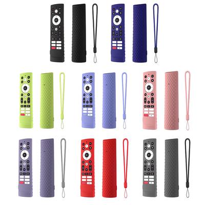 Fernbedienungs Hülle Anti-Rutsch Controller Skin Stoßfest TV Fernbedienung Abdeckung mit Abnehmbarem Lanyard für Hisense Voice Remote ERF3V90H