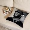 B-Burna Boy Cushion Cover Fabric Soft Furnishing,Pillowcase, Cushion Cover, Sofa Pillow, Home Decoration