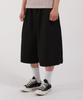 Dibellobeu Side Pintuck Autumn Length Wide Sweatpants_Black