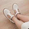Fashion Women Flats Shoes Big Size 33-43 Retro College Wind Round Buckle Thick Crust Muffin Shoes Small Doll Leather Sweet Zapatos Mujer