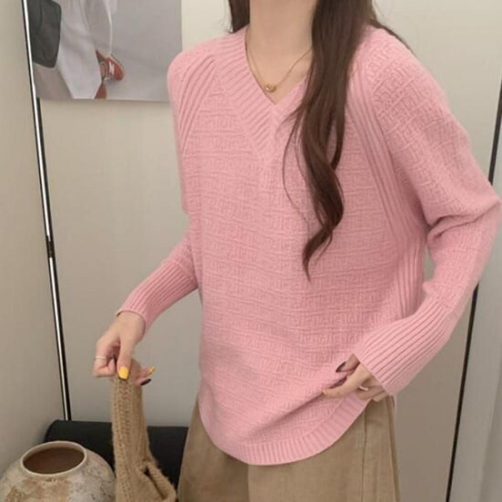 NaVaVa Men Simple Daily V Neck Long sleeVe Knit Nk2756