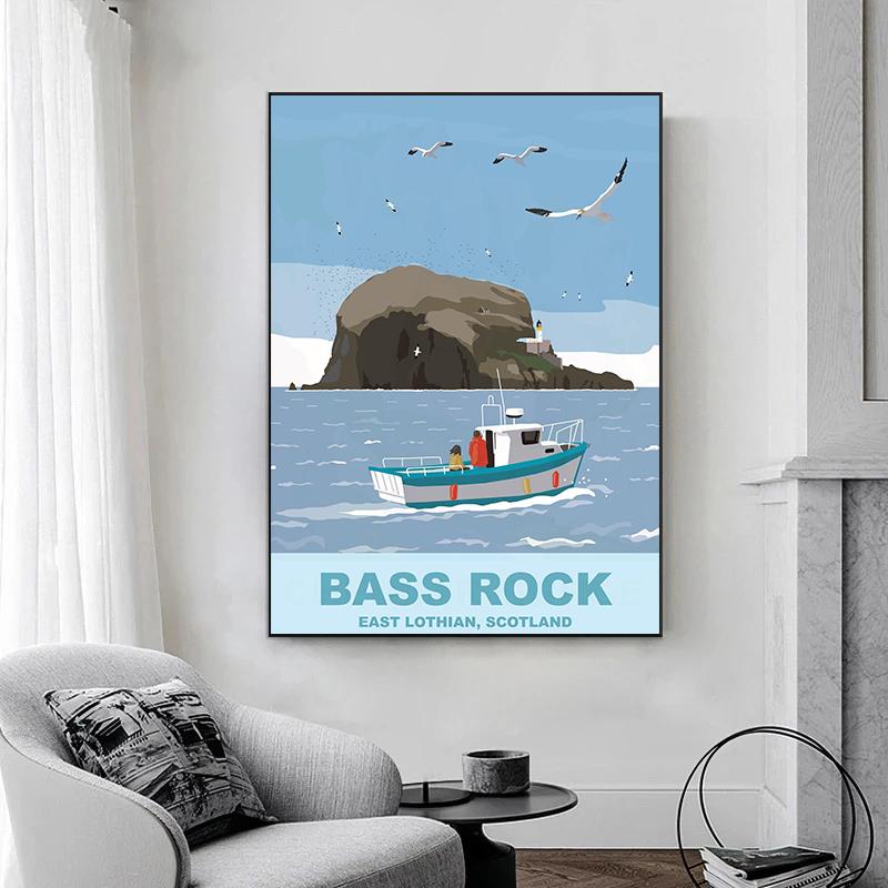 Scotland Travel Poster St Ninian's Isle Edinburgh Cape Wrath Scotland Prints Canvas Painting Wall Picture Home Living Room Decor