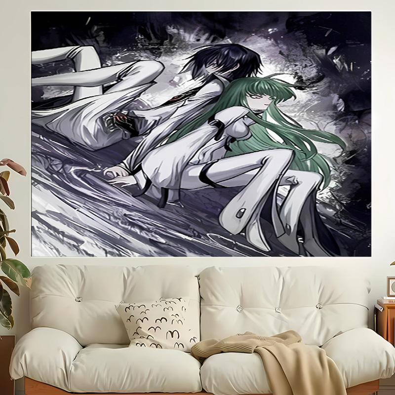 1pc Anime Code Geass Tapestry, Living Room, Bedroom, Office, Party Decor, Ideal Festive Gift