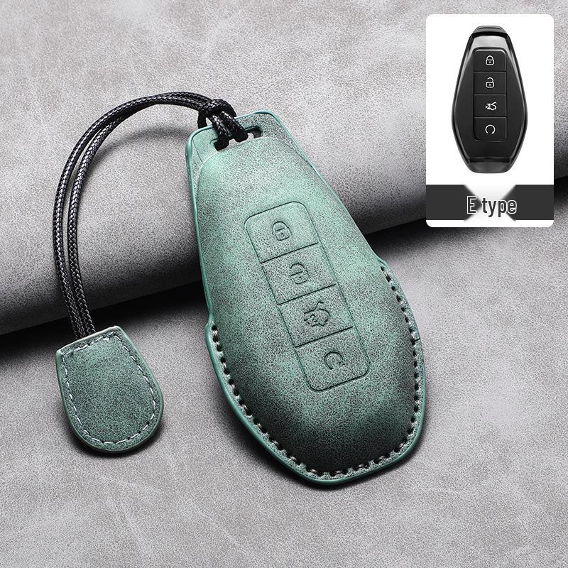 High-End Faux Suede Protective Shell for BYD D9 Car Key