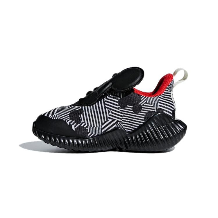 New Adidas Fortarun Mickey Ac I Breathable And Wear resistant Low Top Toddler Shoes Black White Infant And Toddler D96916