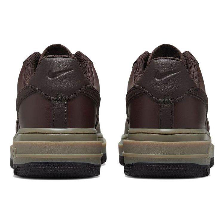 Nike Air Force 1 Luxe Marrone Basalto Sneakers Uomo Gomma Nera-Marrone Scuro DN2451-200