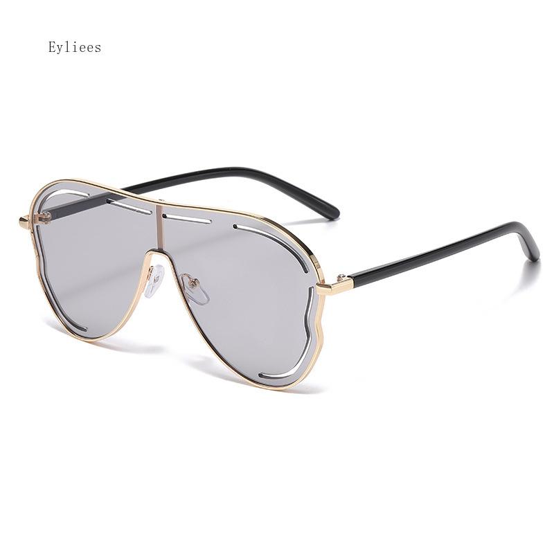 

Vintage Oversized Sunglasses Men Women New Unique One Piece Big Frame Fashion Shades UV400 Trendy Pilot Sun Glasses