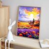 Oil Painting Style Diamond Art Set, 5D Landscape DIY Full Diamond Crystal Painting Cross Stitch Craft Decoration Home Wall Ornaments