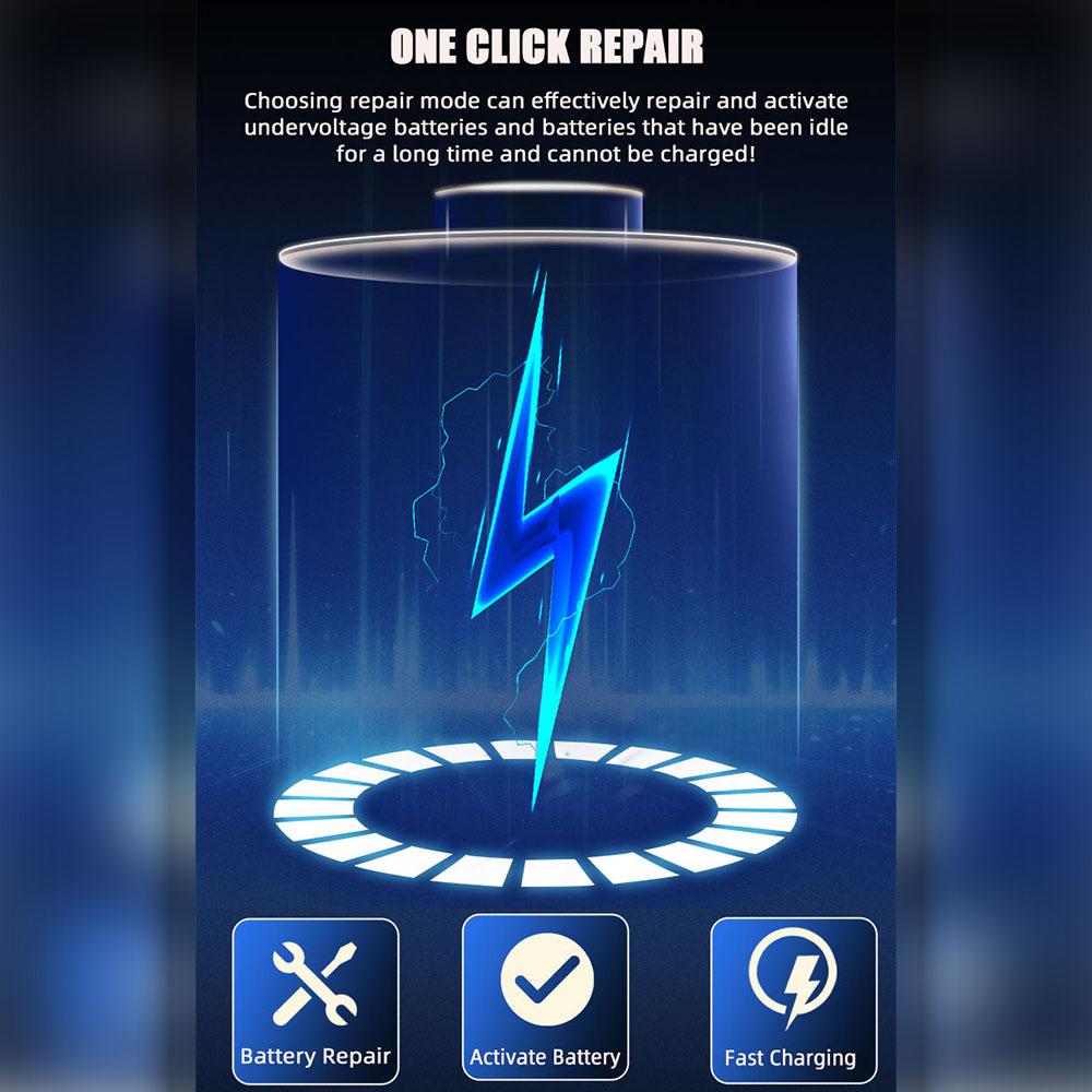 25A/15A Smart Car Battery Charger for 12V-24V Motorcycle Lead Acid AGM GEL LiFePo4 Batteries Portable Car Booster Pulse Repair