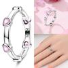 Popular Glow In The Dark Rings For Women 925 Silver Star Moon Sun Rings Sparkling Cubic Zircon Exquisite Jewelry Gifts