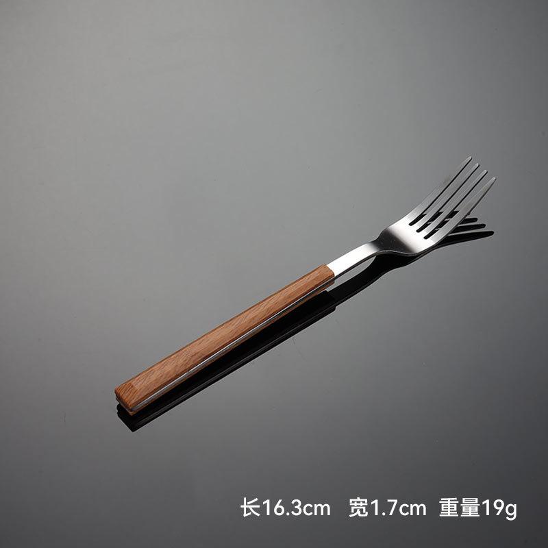 

Ручка из нержавеющей стали 430 с имитацией древесного зерна, набор из пяти предметов: столовые приборы в западном стиле, ножи, вилки и ложки