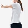 New FILA Athletics Set In Sleeve T Shirt Women's Brown White A11W211117FWT
