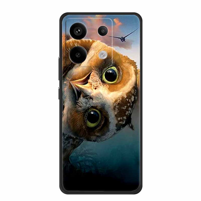 For Xiaomi Redmi Note 13 Pro 5G 4G Case Animals TPU Soft Silicone Back Cover Phone Cases for Redmi Note13 4G 5G Bumper Wolf Para