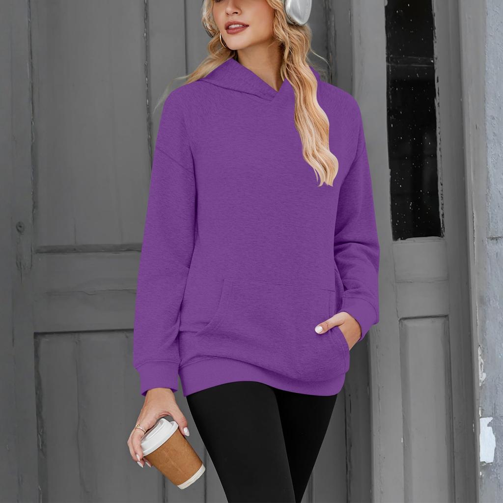 Women's Solid-color Fashionable Long-sleeved Top