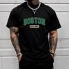 Retro Bedrucktes Herren-Baumwoll-T-Shirt