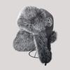 New Winter Men's 100% Fake Fox Fur Bomber Hat Faux Fur Ushanka Cap Trapper Russian Man Ski Hats Caps Cotton Lining