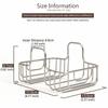 Stainless Steel Sink Sponge Holder Heavy Duty Sink Saddle Dish Brush Holder  Kitchen Gadgets