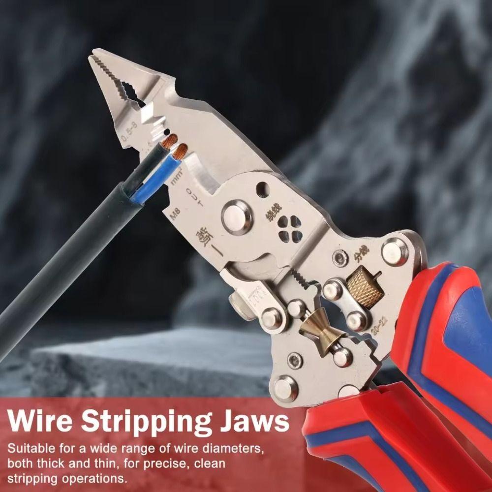 13 In 1 Voltage Tester Plier with Anti Slip Handle Adjustable Cable Cutter  Hand Tools