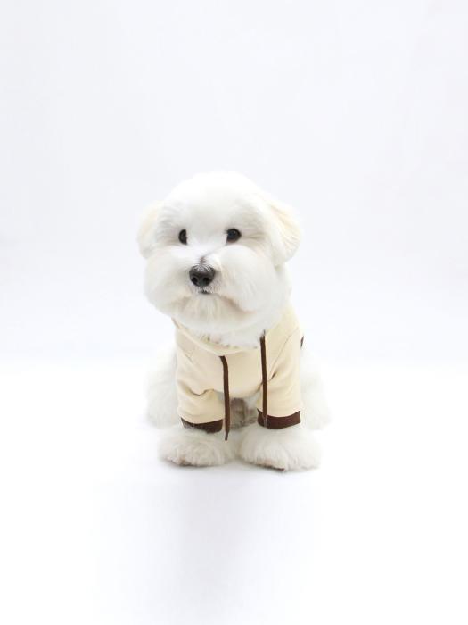 KINIKINI MOOMOO FRIENDS HOODIE-BEIGE (Hood)