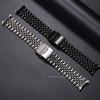 2026 Curved End Stainless Steel Bracelet 18mm 20mm 22mm Strap Folding Buckle Metal Replacement Band for Men Women Accessories
