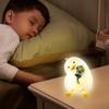 Silikon-Patch Nachtlicht Cartoon Schlaflicht Augenpflegend Niedliches Kinderzimmer Nachtlicht 3 Stufen Dimmbar Wiederaufladbar für Schreibtischdekoration
