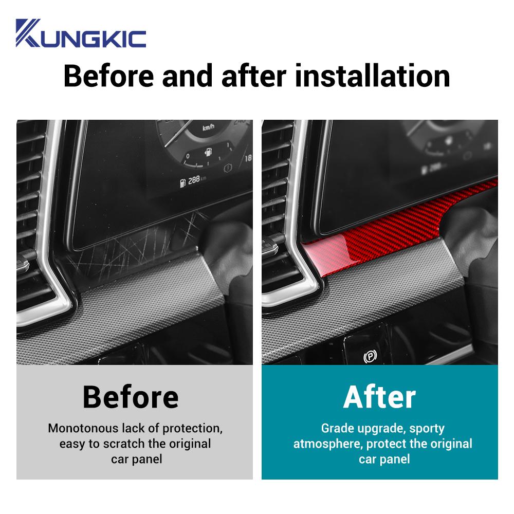 Real Soft Carbon Fiber Sticker For Kia Sportage NQ5 2025 2025 2025 2025 LHD RHD Car Instrument Dashboard Panel Interior Trim