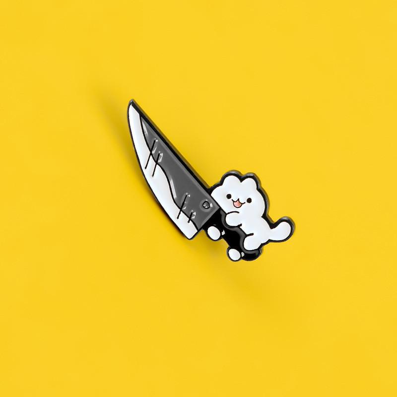 Cat Cartoon Delightful Brooch With Innovative Shape For Trendsetting Accessories Clothing