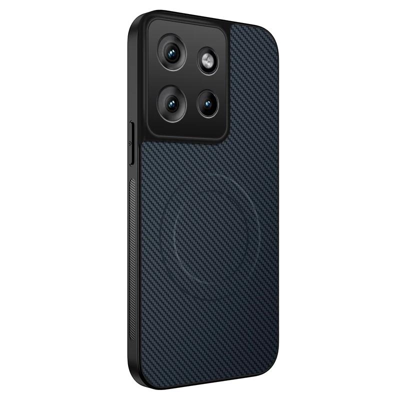 Etui dla Motorola Moto Edge 60 50 Fusion 50 Pro 50 Ulltra Neo Dla Magsafe Magnetyczne Bezprzewodowe Ładowanie Włókno Węglowe Odporne na upadki Etui