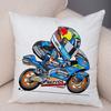 Cartoon Sport Motorcycle Cushion Cover Super Soft Short Plush Mobile Bike Pillow Covers Pillow Case For Sofa Home Car Pillowcase