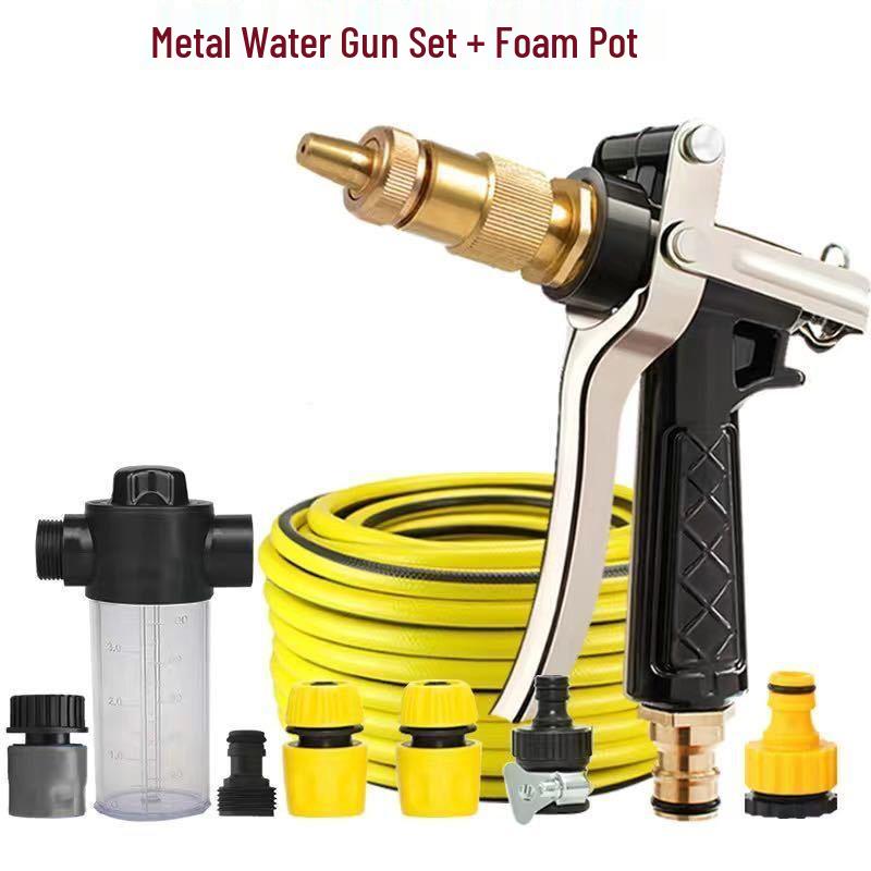 New Multi-Functional High-Pressure Car Wash Spray Gun with Anti-Freeze, Explosion-Proof Soft Hose