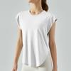 Summer Thin Yoga Vest Blouse for Women Fitness Yoga Wear Tops Loose Quick-Drying Sleeveless Running Exercise T-shirt