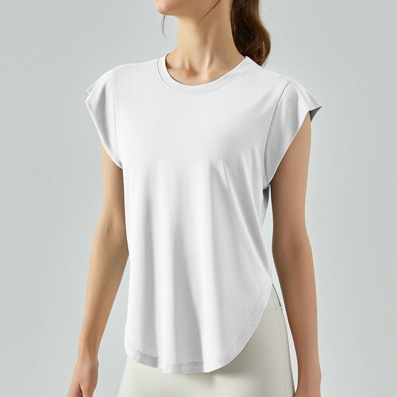 Summer Thin Yoga Vest Blouse for Women Fitness Yoga Wear Tops Loose Quick-Drying Sleeveless Running Exercise T-shirt