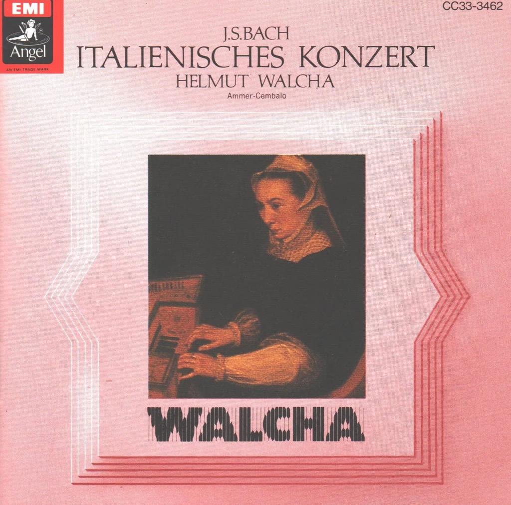CD JOHANN SEBASTIAN BACH - Italienisches Konzert / Walcha CC333462 ANGEL 1986 Japan Classical Used