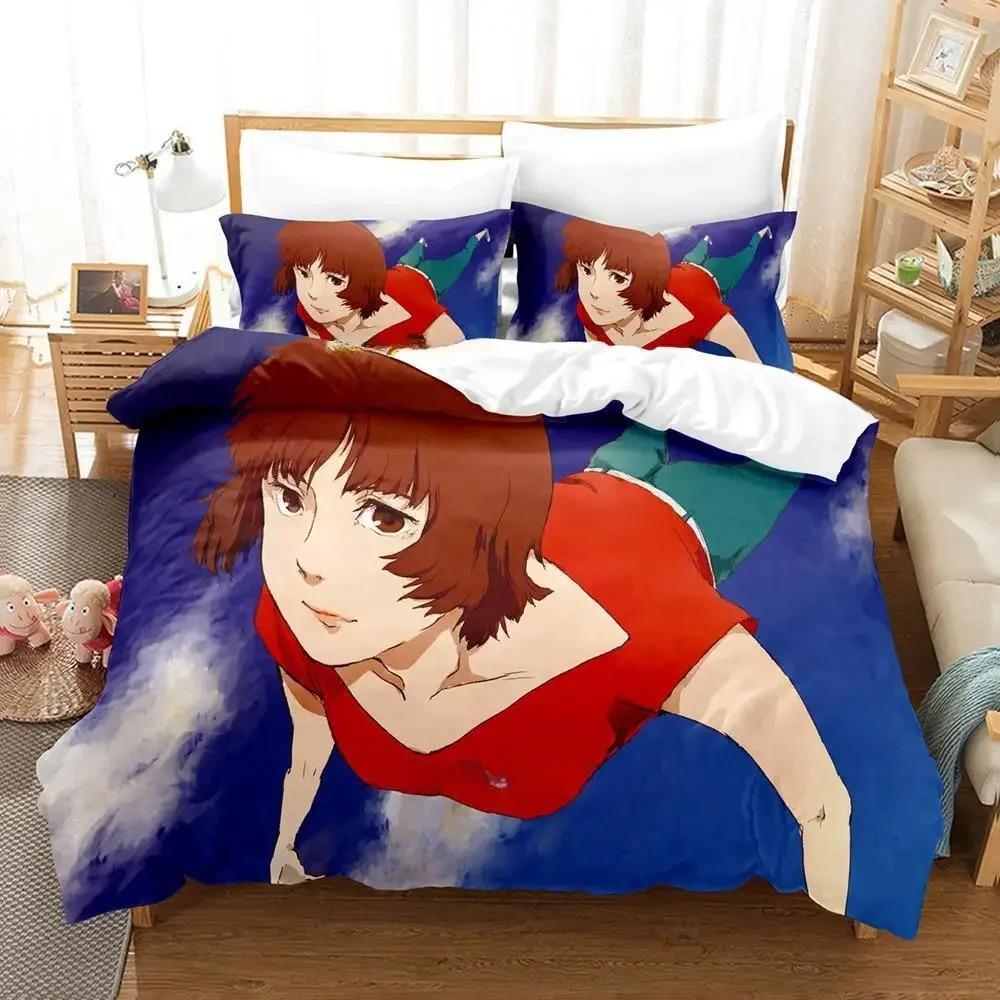Anime Paprika Zestaw Pościeli Pojedynczy Bliźniak Pełny Queen King Size Zestaw na Łóżko Sypialnia dla Dorosłych Dzieci Zestawy Poszewek na Kołdrę Zestaw Prześcieradeł Anime