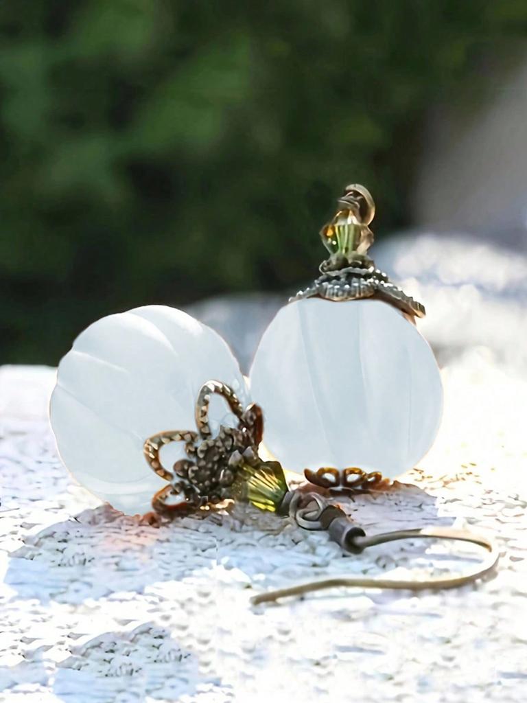 1 Paar Vintage Kürbis Anhänger Ohrringe, Vielseitig & Stilvoll für den täglichen Gebrauch