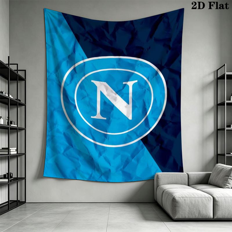Napoli Wall Tapestry Aesthetic Wall Hanging Printed Fabric Blanket Decorative Tapestries for Bedroom Living Room Home Decor