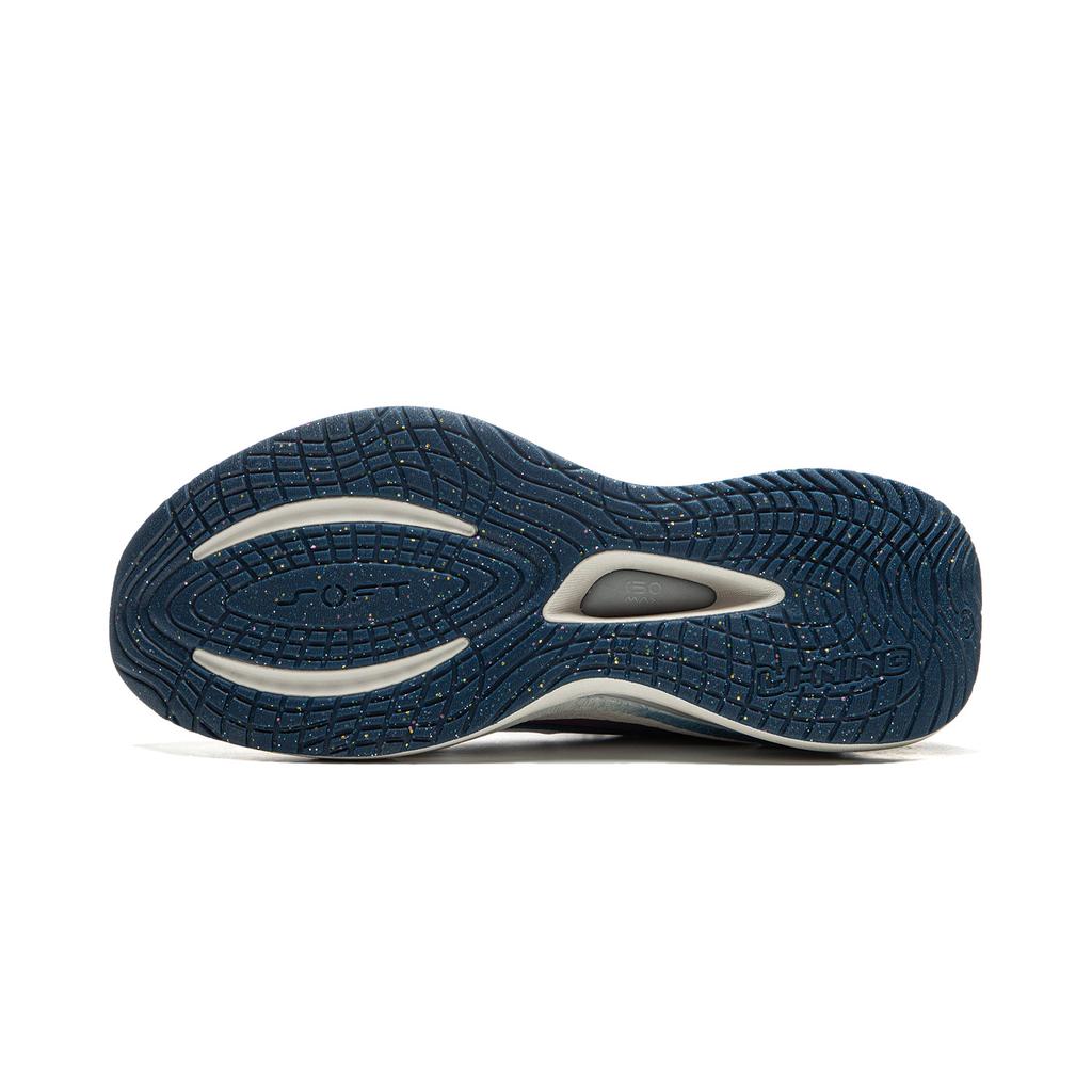 Li Ning Soft Go Max Retro Versatile Ammortizzante Antiscivolo Resistente all'Usura Traspirante Supportivo Rimbalzo Scarpe da Corsa Casual Basse AGLU273-2