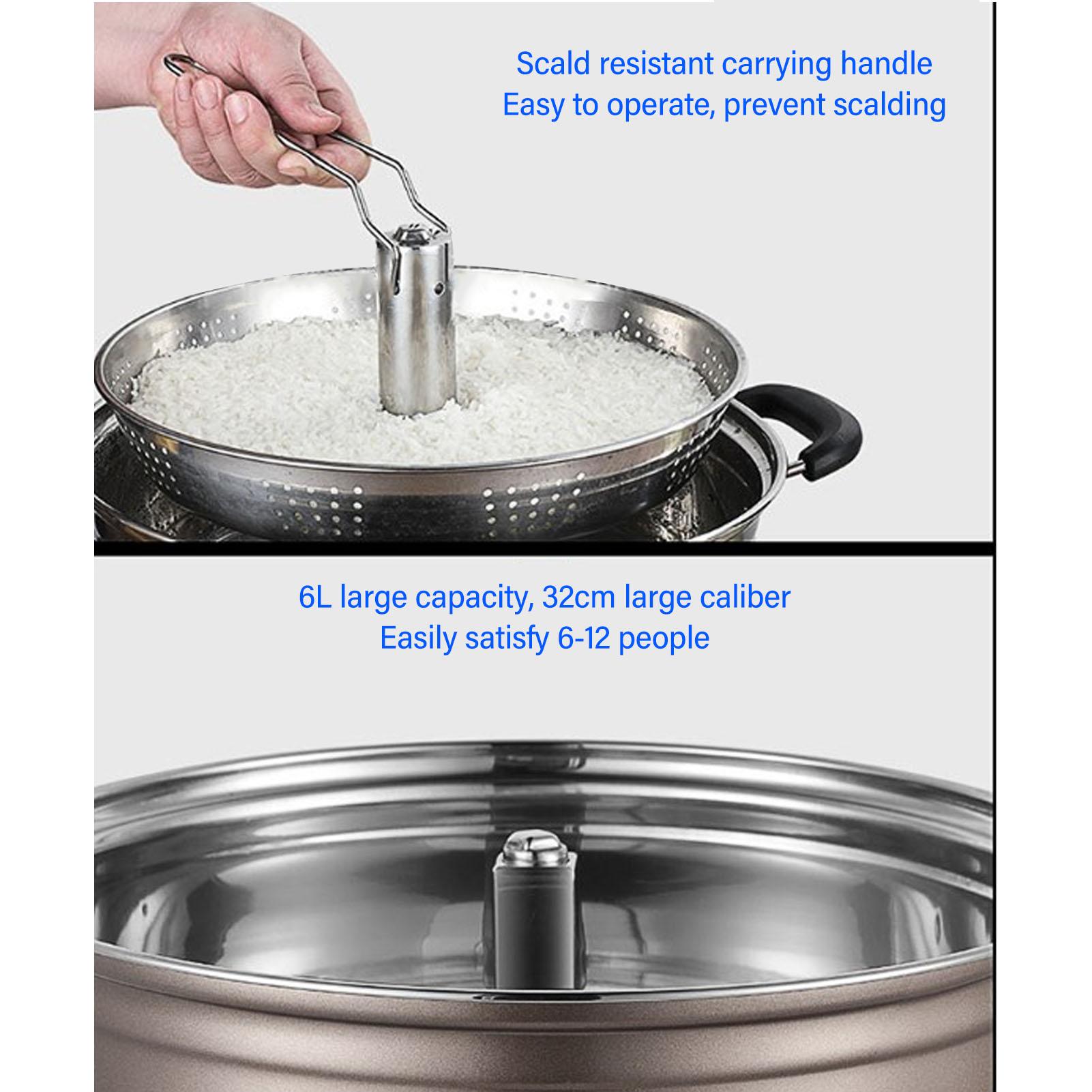 Rice Cooker 6L Stainless Steel Sugar