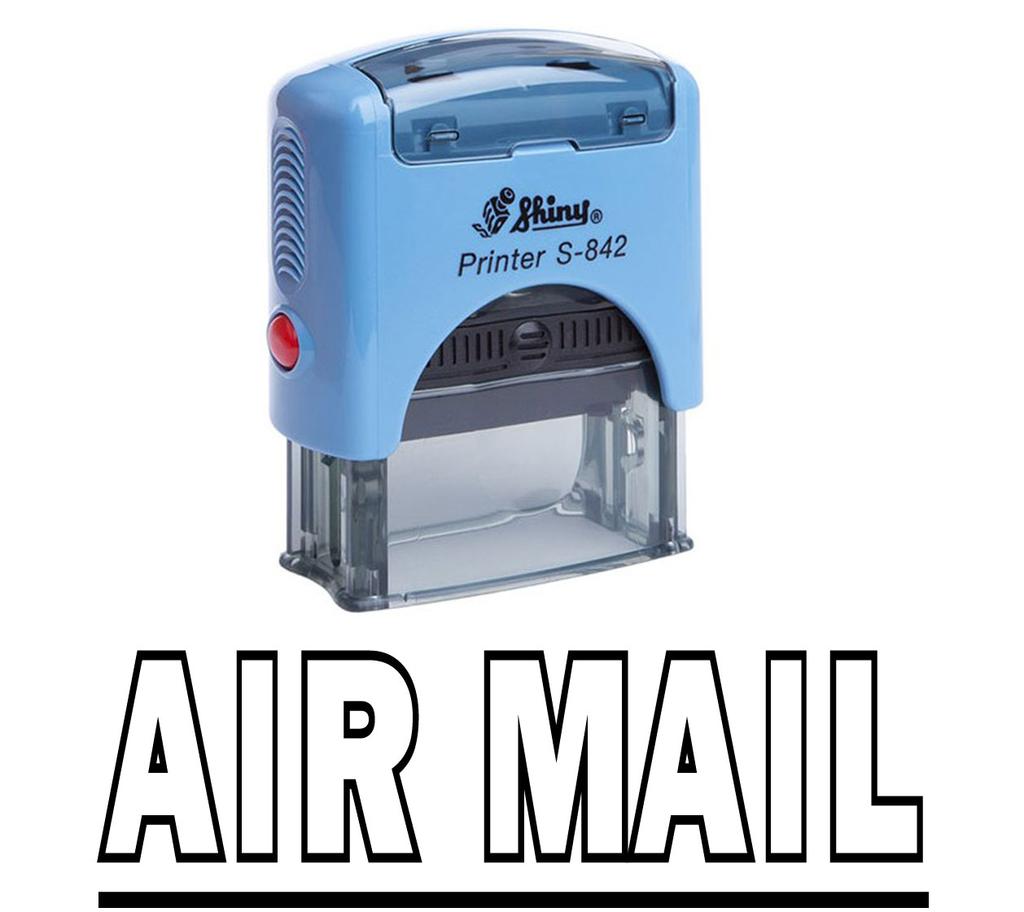 Printtoo AIR MAIL Self Inking Rubber Stamp Office Stationery Custom Shiny