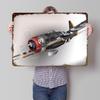 Aircraft Art Metal Poster Customized Wall Art Retro Vintage Tinplate Signs for Modern Home Decoration Luxury Bathroom Decor Room