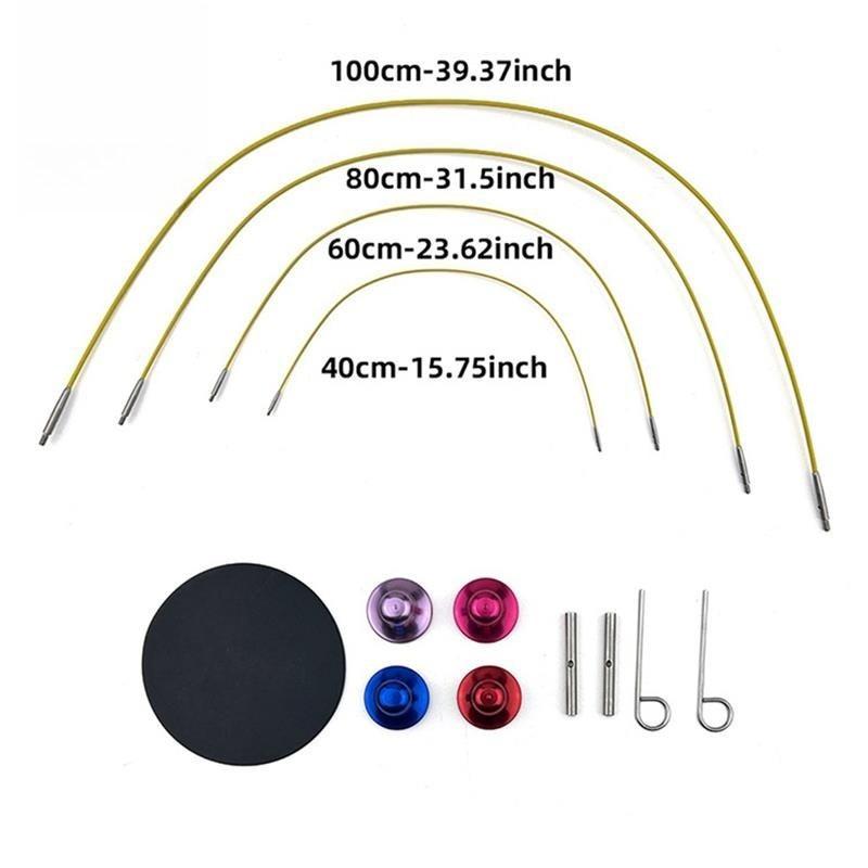 13 Pairs Interchangeable Circular Knitting Needles Set 3mm-10mm Circular Knitting Needles Knitting & Crochet Weaving Supplies