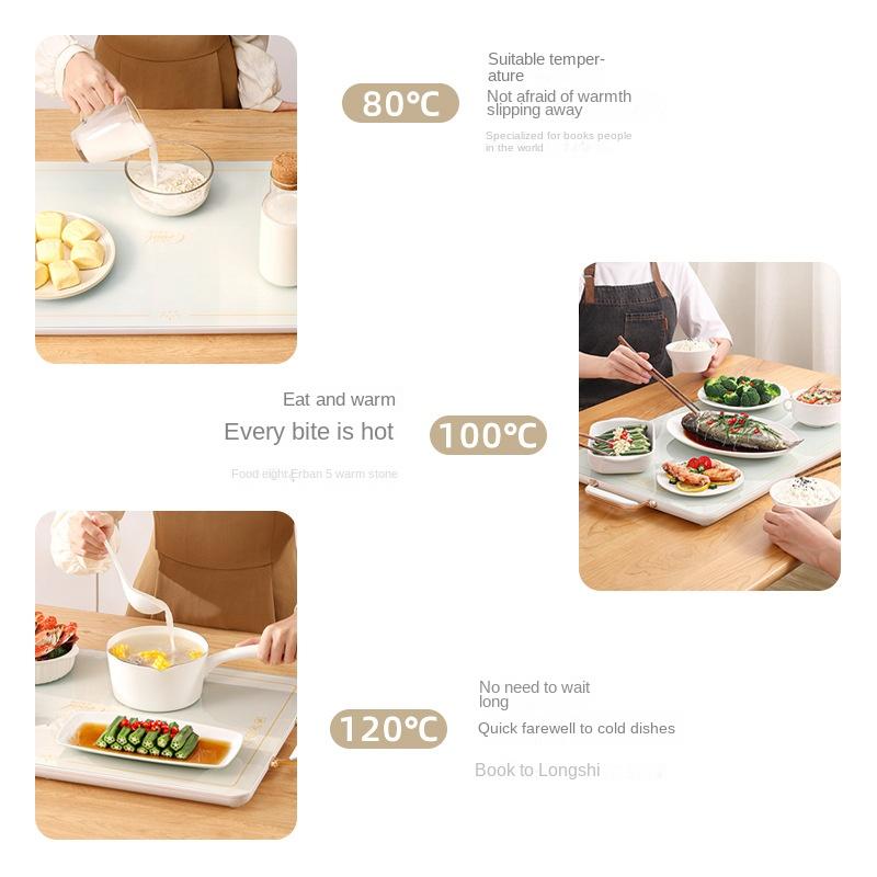 220V Multifunctional Household Heat Preservation Board Food Table Constant Temperature Hot Plate Dish Warmer Board