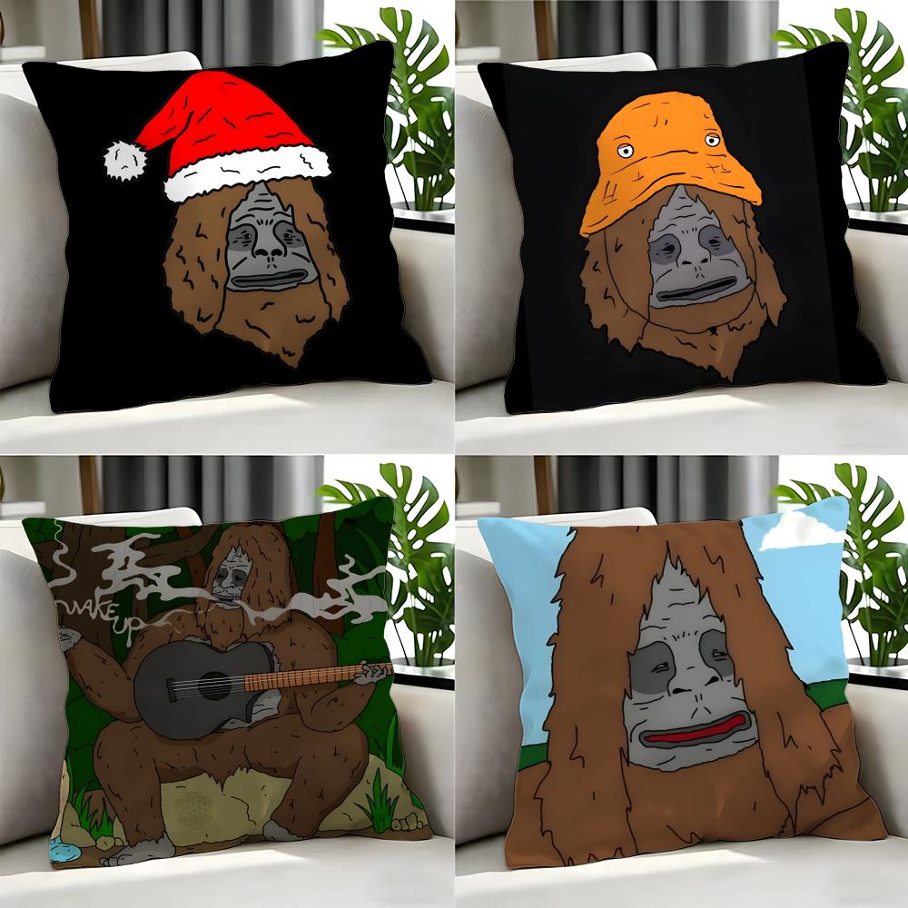 cartoon Sassy the Sasquatch Cushion Cover Cushion Cover Set Pcs x x x Pillowcase Decorative Sofa Home Decor