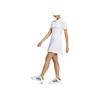 Adidas Originals X NoTitle Co-Branded Series FW23 Pure Color Three-Stripe Pleated Sports Casual Skirt Women Skirt White IN1052