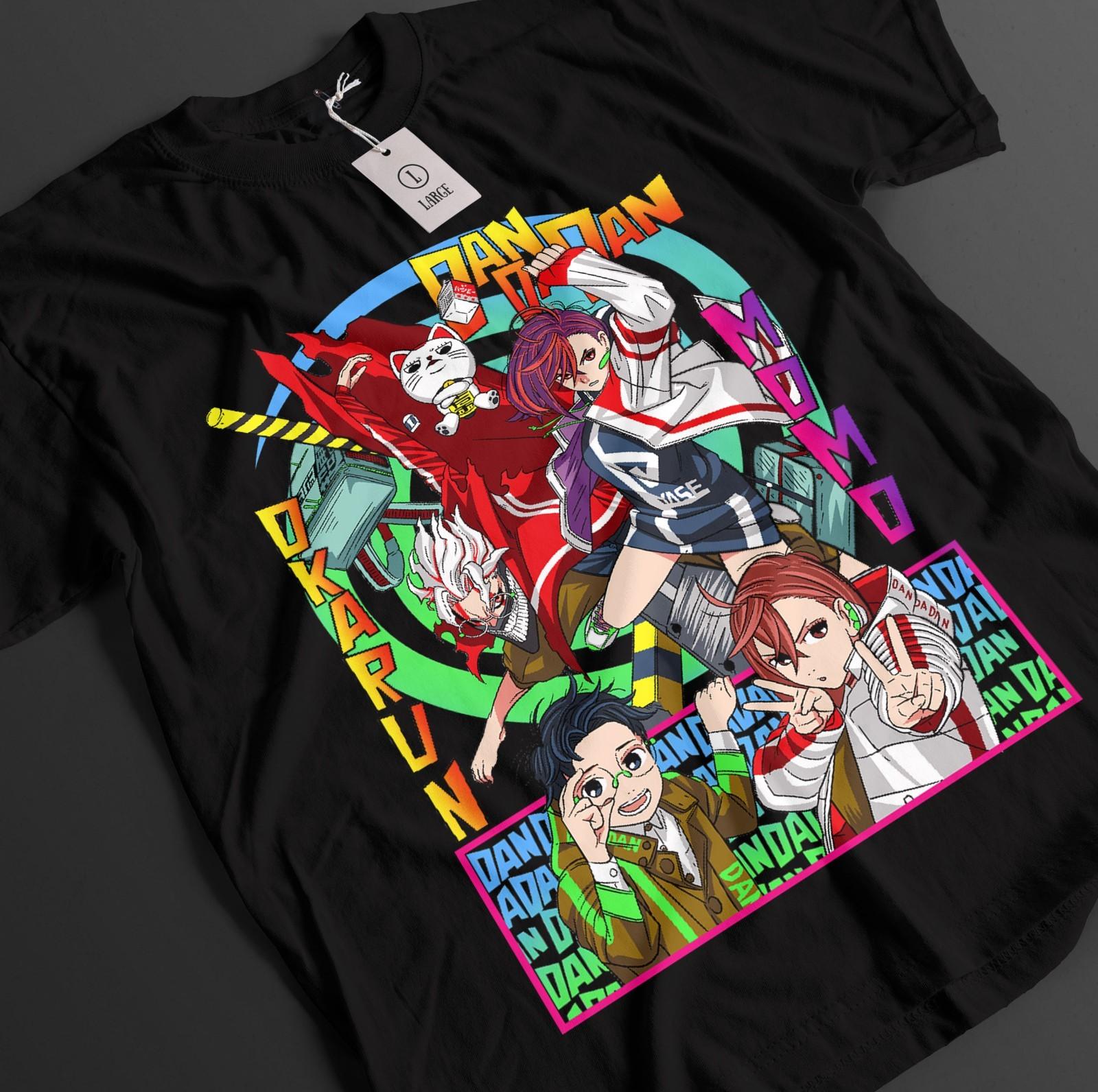 

Dandadan T-Shirt Mens Womens Tees Top Okarun Shirt Momo Seiko Ayase Top Aira Turbo Granny Unisex Tee S