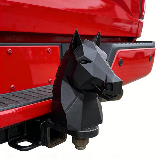 Trailer Hitch Cover Horse Design Durable Trailer Hitch Ball Cover Truck Enthusiasts Weather Resistant Humorous Car Accessory
