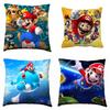 Super Mario Motiv Kissenbezug 177 Zoll Reißverschluss Kissenhülle Buntes Muster Für Wohnzimmer Dekoration